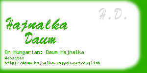 hajnalka daum business card